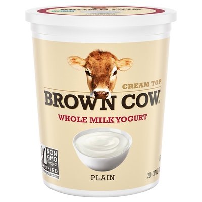 Brown Cow Whole Milk Yogurt Plain 6/32 OZ [UNFI #0391870] [ebt]