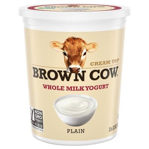Brown Cow Whole Milk Yogurt Plain 6/32 OZ [UNFI #0391870] [ebt]