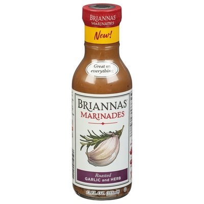 Briannas Marinades Roasted Garlic And Herb 6/12 OZ [UNFI #2921344] [ebt]