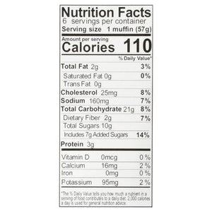 Veggies Made Great Muffins Blueberry Oat 6ct 8/12 OZ [UNFI  #2321230]