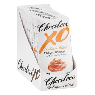 Chocolove Dark Chocolate No Sugar Added Salted Caramel 60% 10/3.2 OZ [UNFI #2529550] [ebt] T