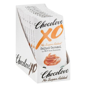 Chocolove Dark Chocolate No Sugar Added Salted Caramel 60% 10/3.2 OZ [UNFI #2529550] [ebt] T
