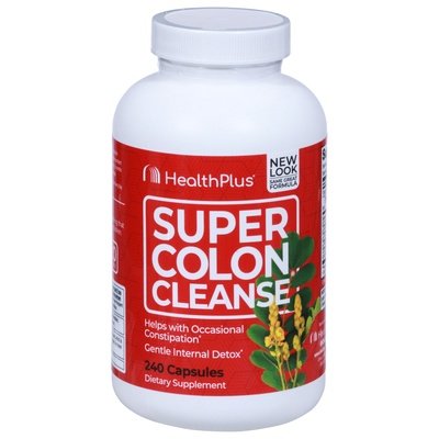 Health Plus Super Colon Cleanse Capsules 240 Cap [UNFI #0276642] T