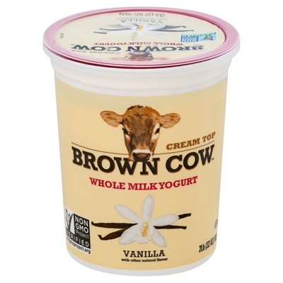 Brown Cow Yogurt Whole Milk Vanilla 6/32 OZ [UNFI #0391953] [ebt]