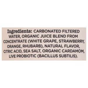 Culture Pop Soda Soda Probiotic Strawberry & Rhubarb 12/12 OZ [UNFI #2930667] [ebt] T