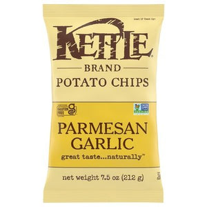 Kettle Brand Potato Chips Parmesan Garlic 12/7.5 OZ [UNFI #2895191] [ebt]