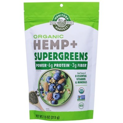 Manitoba Harvest Hemp + Supergreens Organic 8/7.5 OZ [UNFI #2834513] T