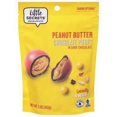 Little Secrets Chocolate Pieces Peanut Butter 8/5 OZ [UNFI #1730597] [ebt] T