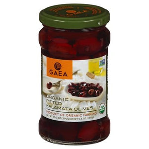 Gaea Olives Organic Kalamata Pitted 8/5.6 OZ [UNFI #1767516] [ebt]