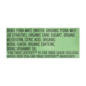Yachak Organic Yerba Mate Energy Drink Organic Ultimate Mint Yerba Mate 12/16 OZ [UNFI #2752327] [ebt]