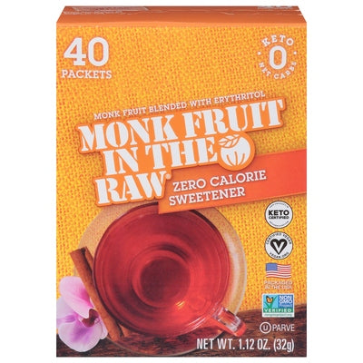 In The Raw Sweetener Zero Calorie 8/40 CT [UNFI #2527489] [ebt] T