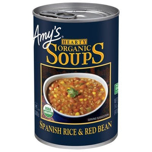 Amys Soups Organic Spanish Rice & Red Bean Hearty 12/14.7Oz [UNFI #0209460] [ebt]