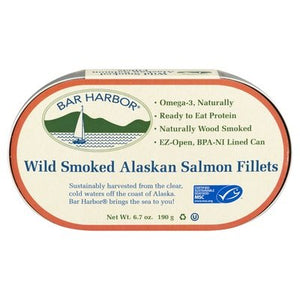 Bar Harbor Salmon Fillets Alaskan Smoked Wild 12/6.7 OZ [UNFI #0359174] [ebt]