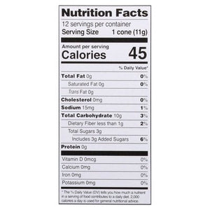 Lets Do Organic Sugar Cones Gluten Free Rolled Style 12/4.6 OZ [UNFI #1083781] [ebt]