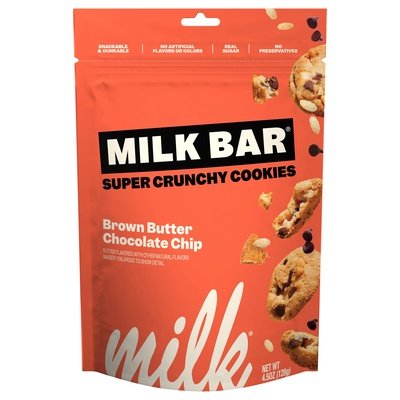 Milk Bar Cookies Brown Butter Chocolate Chip Super Crunchy 12/4.5 OZ [UNFI #2924744] [ebt]