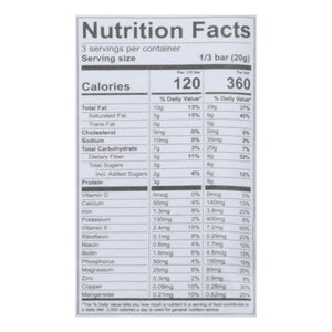 Blue Stripes Chocolate Bar Dark Whole Cacao Almond Butter 12/2.1 OZ [UNFI #2865533] [ebt]