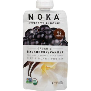 Noka Superfood Smoothie Organic Blackberry/Vanilla 6/4.22 OZ [UNFI #2308138] [ebt]