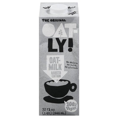 Oatly Oat Milk 100% Vegan 12/32 OZ [UNFI #2685675] [ebt]