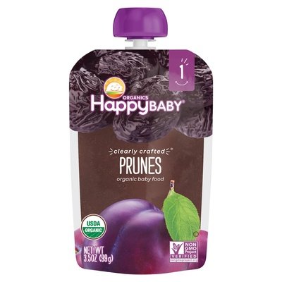 Happy Baby Baby Food Organic Prunes Stage 1 16/3.5 OZ [UNFI #1795921] [ebt]