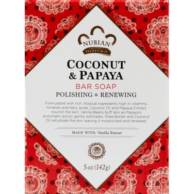 Nubian Heritage Soap Coconut & Papaya 5 OZ [UNFI #0917419] T