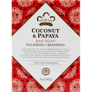 Nubian Heritage Soap Coconut & Papaya 5 OZ [UNFI #0917419] T