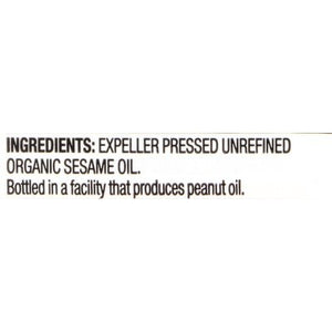 Spectrum Naturals Organic Sesame Oil 12/16 OZ [UNFI #925610] [ebt]