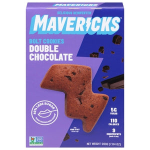Mavericks Snacks Bolt Cookies Double Chocolate 8/7.04 OZ [UNFI #2707818] [ebt]