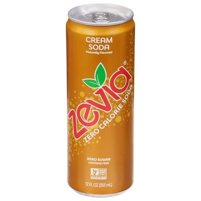 Zevia Soda Zero Calorie Cream 12/12 OZ [UNFI #2819308] [ebt] T