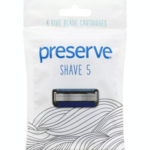 Preserve Cartridges Five Blade Shave 5 6/4 CT [UNFI #1800259] T