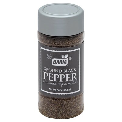 Badia Spices Black Pepper Ground 12/7 OZ [UNFI #0877043] [ebt]