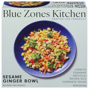 Blue Zones Kitchen Sesame Ginger Bowl Brown Rice 6/8 OZ [UNFI  #3017662]