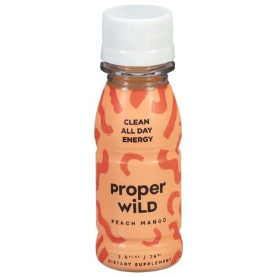 Proper Wild Energy Drink Peach Mango 12/2.5 OZ [UNFI #2915213] T