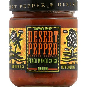 Desert Pepper Trading Co Salsa Peach Mango Medium Hot 6/16 OZ [UNFI #275057] [ebt]