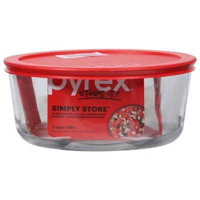 Pyrex Glass Storage Simply Store 1.65 Liter 4/1 CT [UNFI #2541191] T