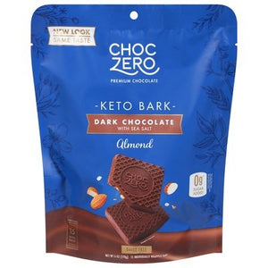 Choczero Keto Bark Dark Chocolate with Sea Salt Almond 12/6 OZ [UNFI #2599660] [ebt] T