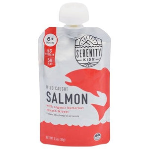 Serenity Kids Salmon Wild Caught 6+ Month 6/3.5 OZ [UNFI #2367225] [ebt]