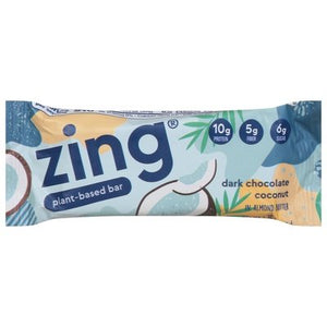 Zing Bar Plant-Based Bar Dark Chocolate Coconut 12/1.76OZ [UNFI #1055136] [ebt]