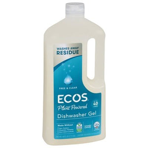 Ecos Dishwasher Gel Free & Clear 8/40 OZ [UNFI #962290] T