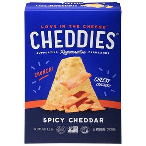 Cheddies Cheesy Crackers Spicy Cheddar Crunch 6/4.2 OZ [UNFI #2960490] [ebt]