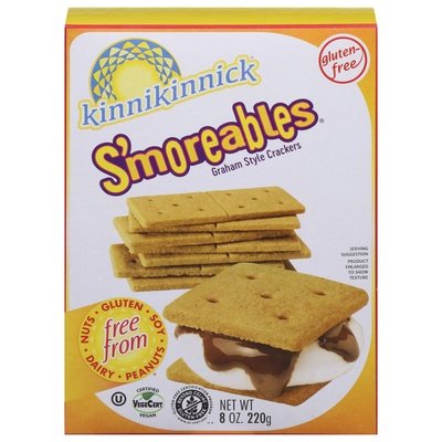 Kinnikinnick Foods Crackers Graham Style Gluten-Free 6/8 OZ [UNFI #0643429] [ebt]