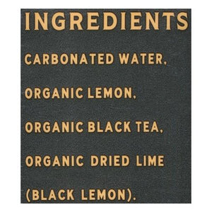 Rishi Tea Botanical tea Sparkling Unsweetened Black Lemon 12/12 OZ [UNFI #2618155] [ebt]