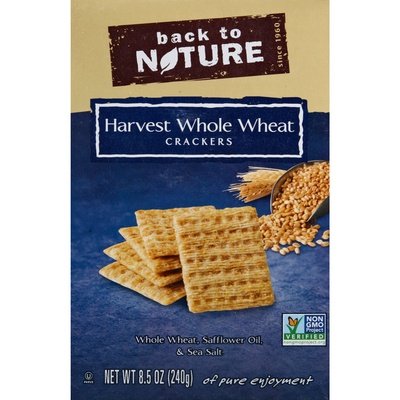 Back To Nature Crackers Harvest Whole Wheat 12/8.5 OZ [UNFI #1517044] [ebt]