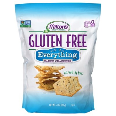 Miltons Baked Crackers Gluten Free Everything 12/4.5 OZ [UNFI #1613157] [ebt]