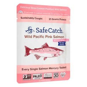 Safe Catch Pink Salmon No Salt Added Skinless & Boneless 12/3 OZ [UNFI #2399368] [ebt]