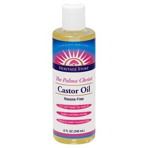 Heritage Store, Inc Castor Oil The Palma Christi 8 OZ [UNFI #1157106] T