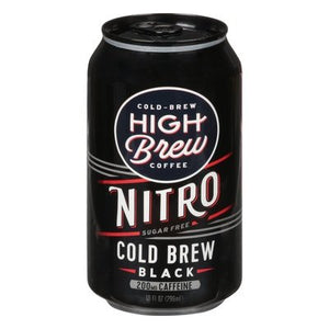 High Brew Coffee Coffee Sugar Free Black Nitro Cold-Brew 12/10 OZ [UNFI #2822401] [ebt]
