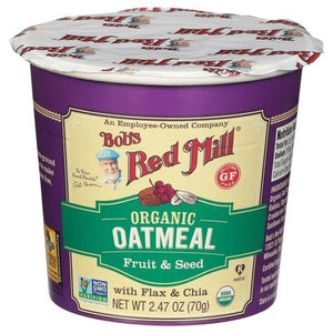 Bobs Red Mill Oatmeal Organic Fruit & Seed 12/2.47 OZ [UNFI #2188209] [ebt]