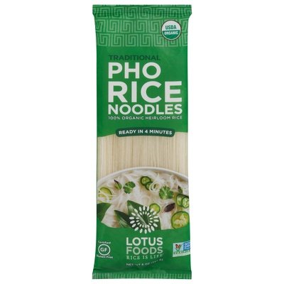 Lotus Foods Rice Noodles Pho Traditional 8/8 OZ [UNFI #2685758] [ebt]