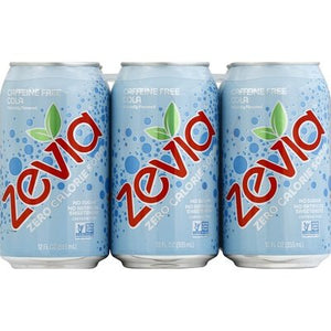 Zevia Soda Zero Calorie Cola Caffeine Free 4/6/12 OZ [UNFI #2980548] [ebt] T
