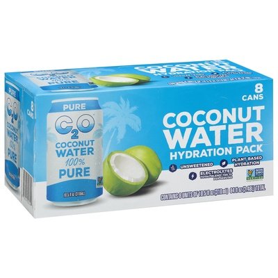 C2O Coconut Water 100% Pure Hydration Pack 3/8/10.5FZ [UNFI #2358356] [ebt] T